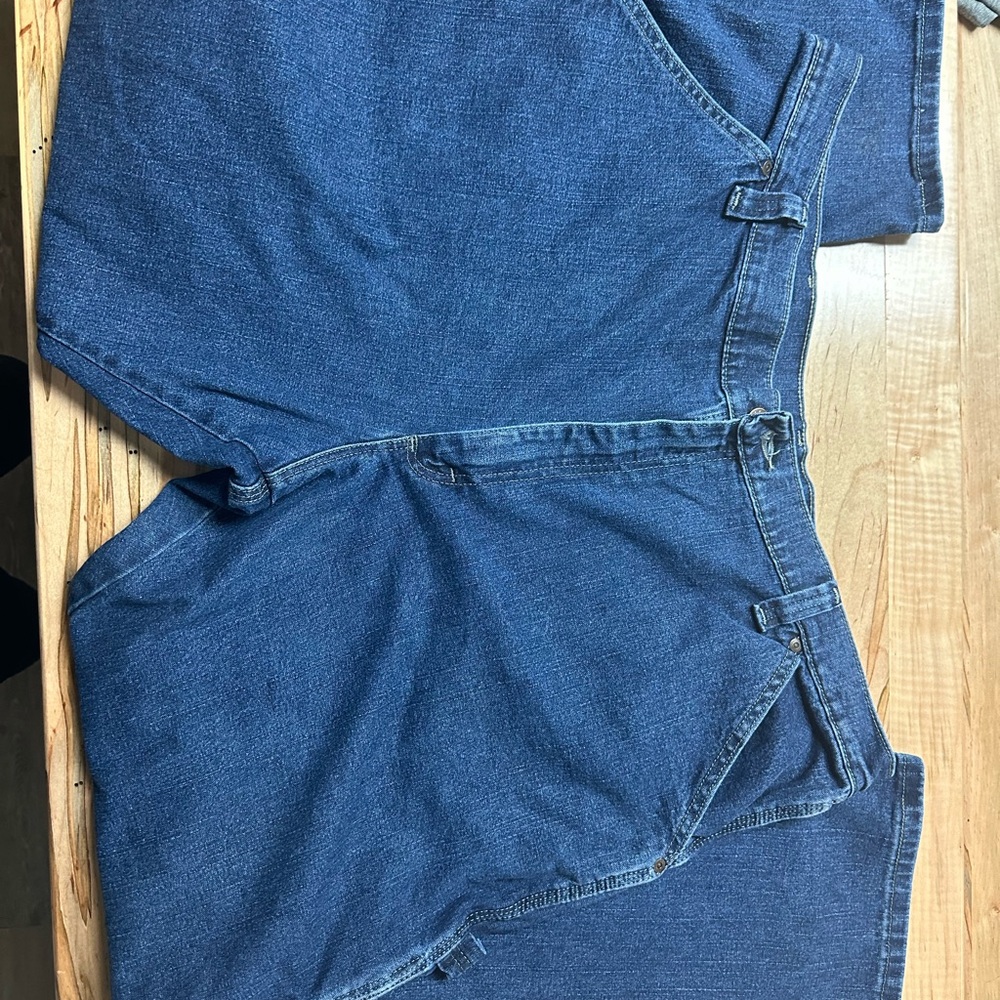 Wrangler Blue Denim Jeans with Red Logo Tag